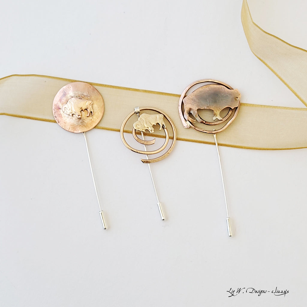 Winner's Circle in Copper - Scarf or Lapel Pin