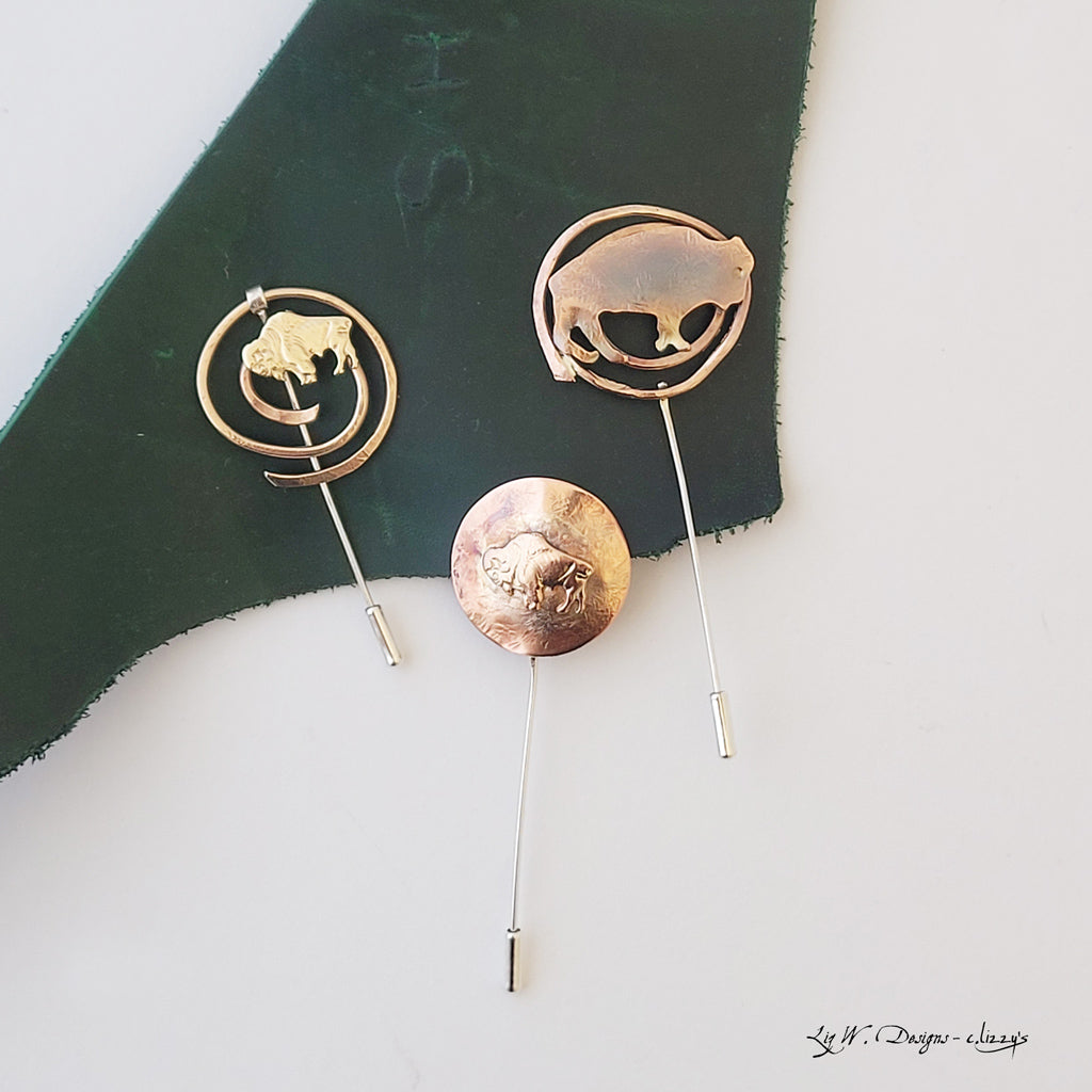 Winner's Circle in Copper - Scarf or Lapel Pin
