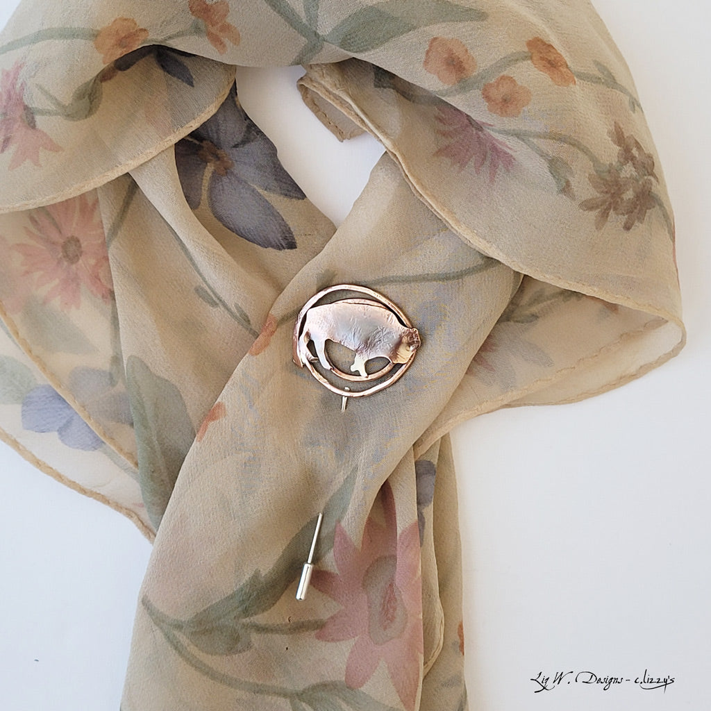 Winner's Circle in Copper - Scarf or Lapel Pin