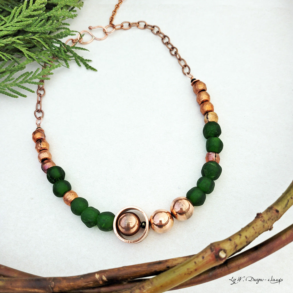 A Stroll in the Green Woods - Necklace - Selection of the Month