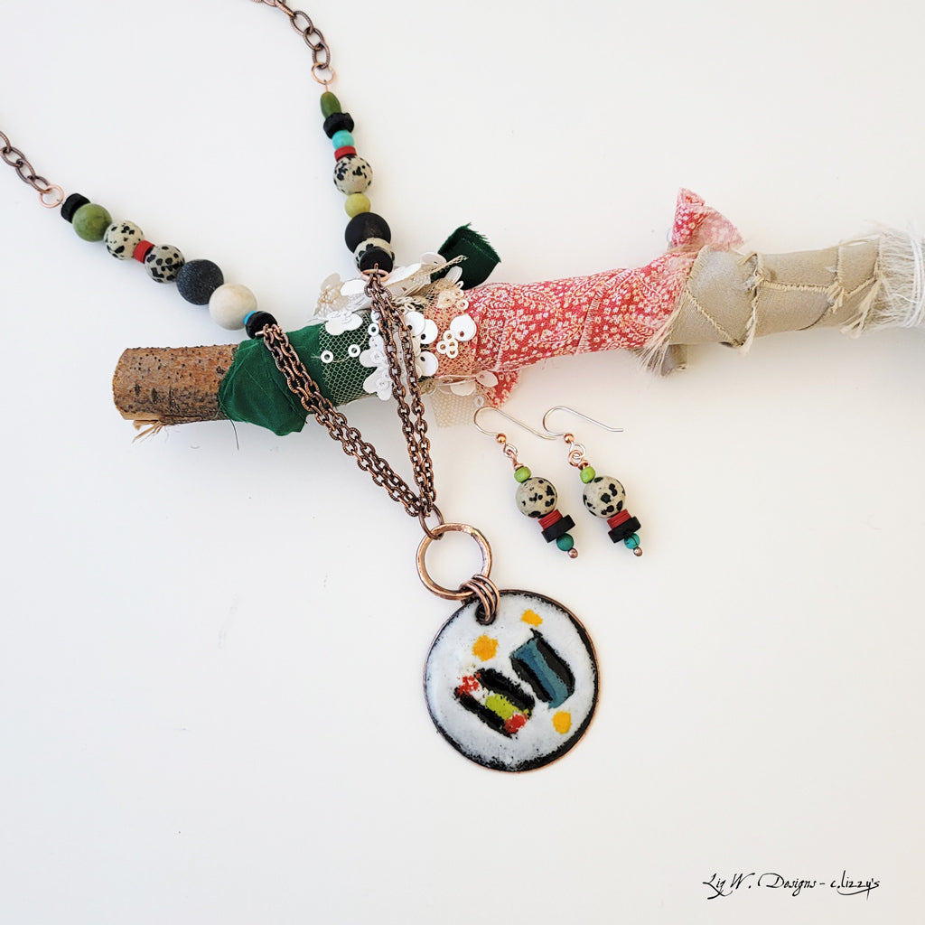 Patchwork - One of a Kind - Long Necklace