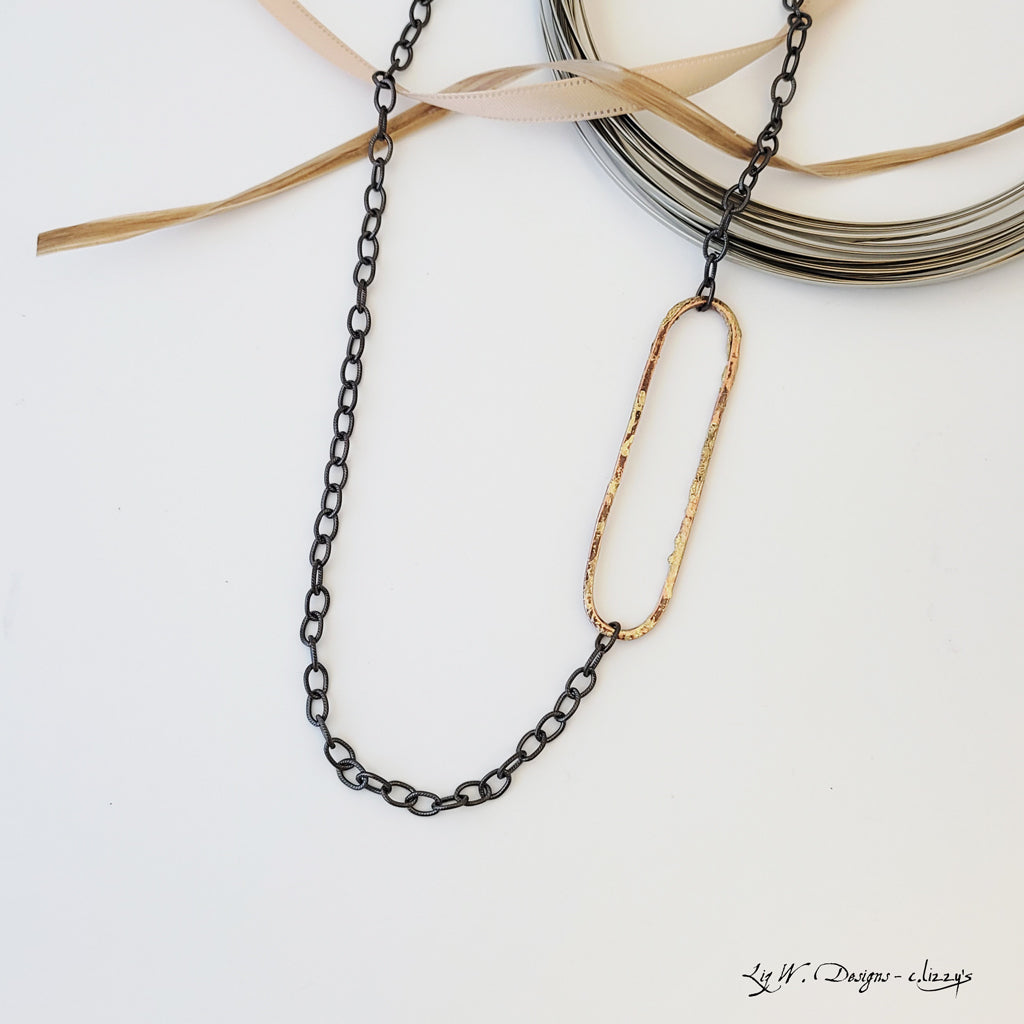 The Oval Path - Long Necklace