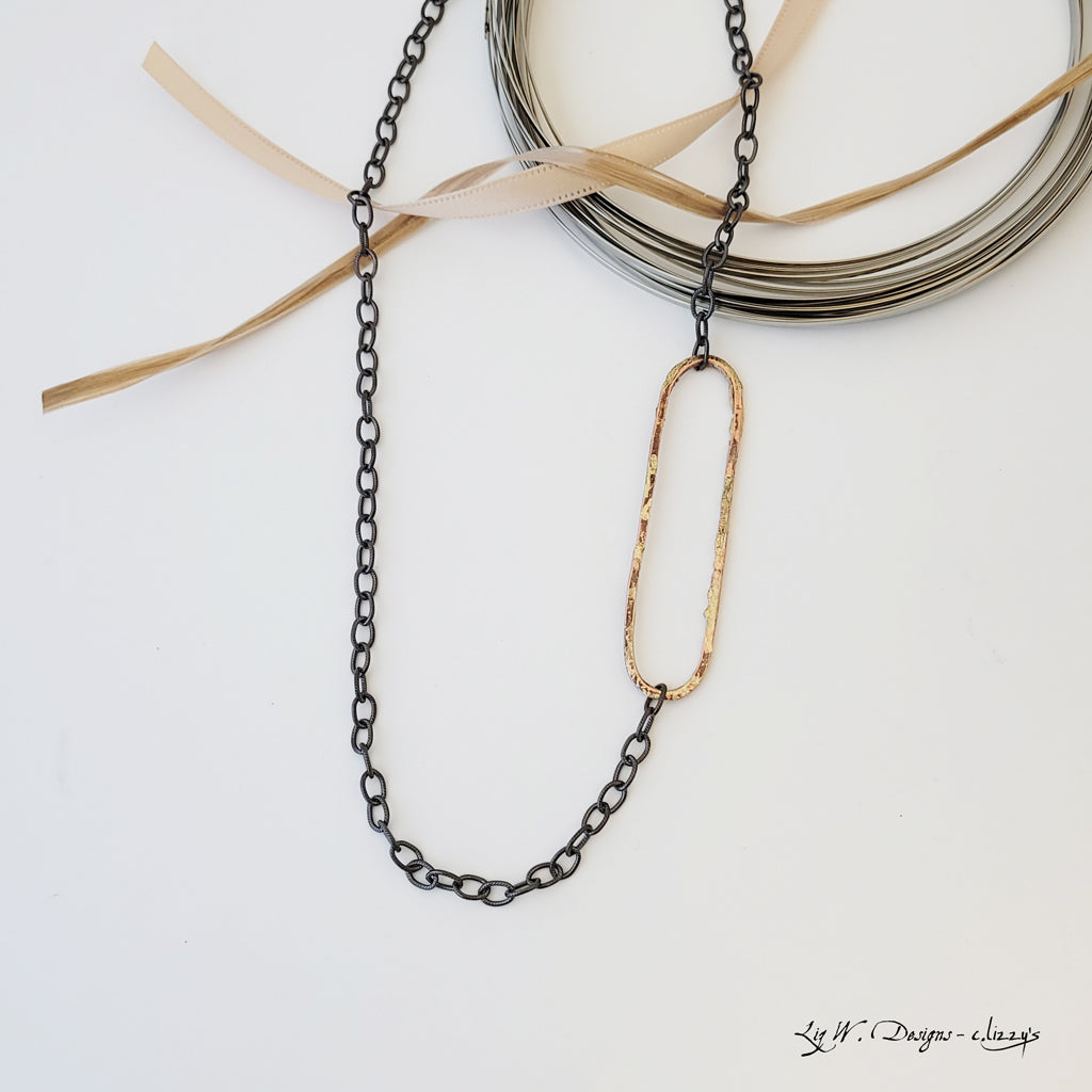 The Oval Path - Long Necklace