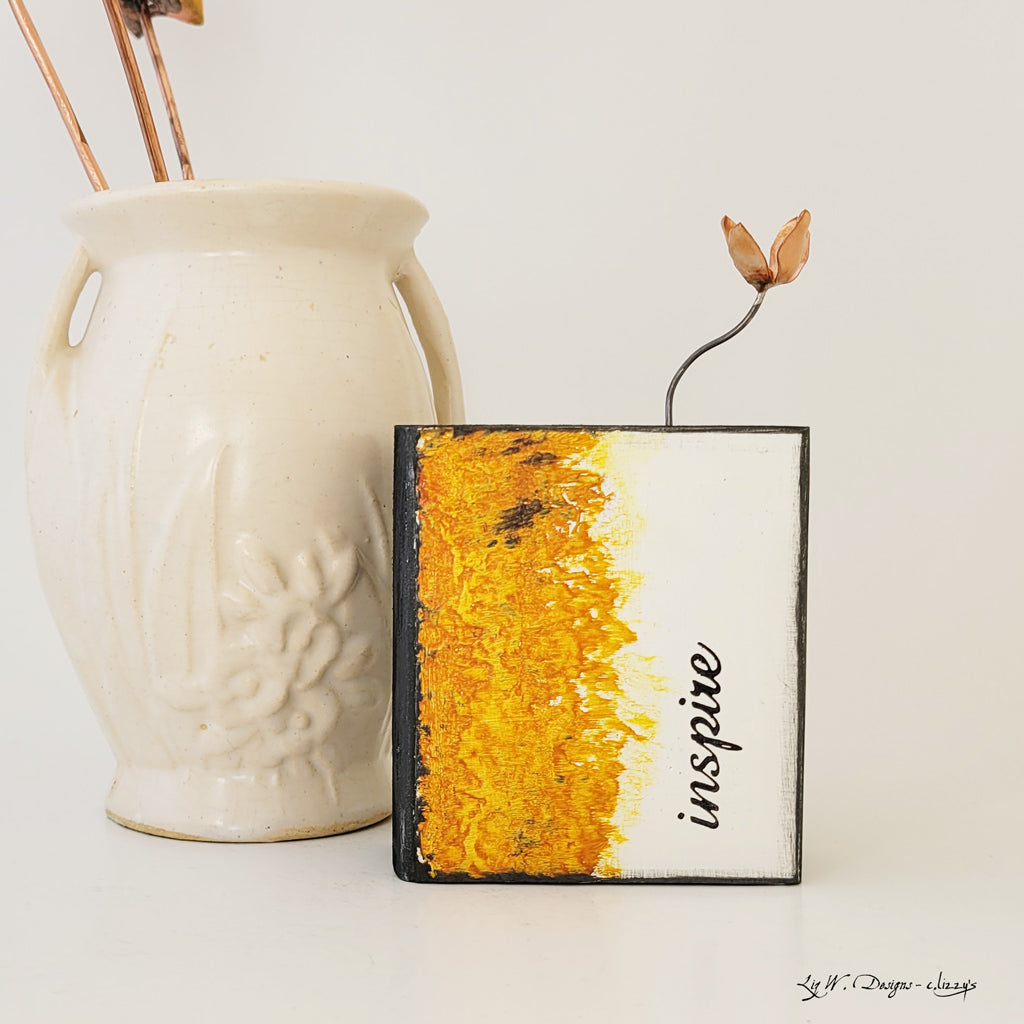 Inspire with Blush Flower - Art Block
