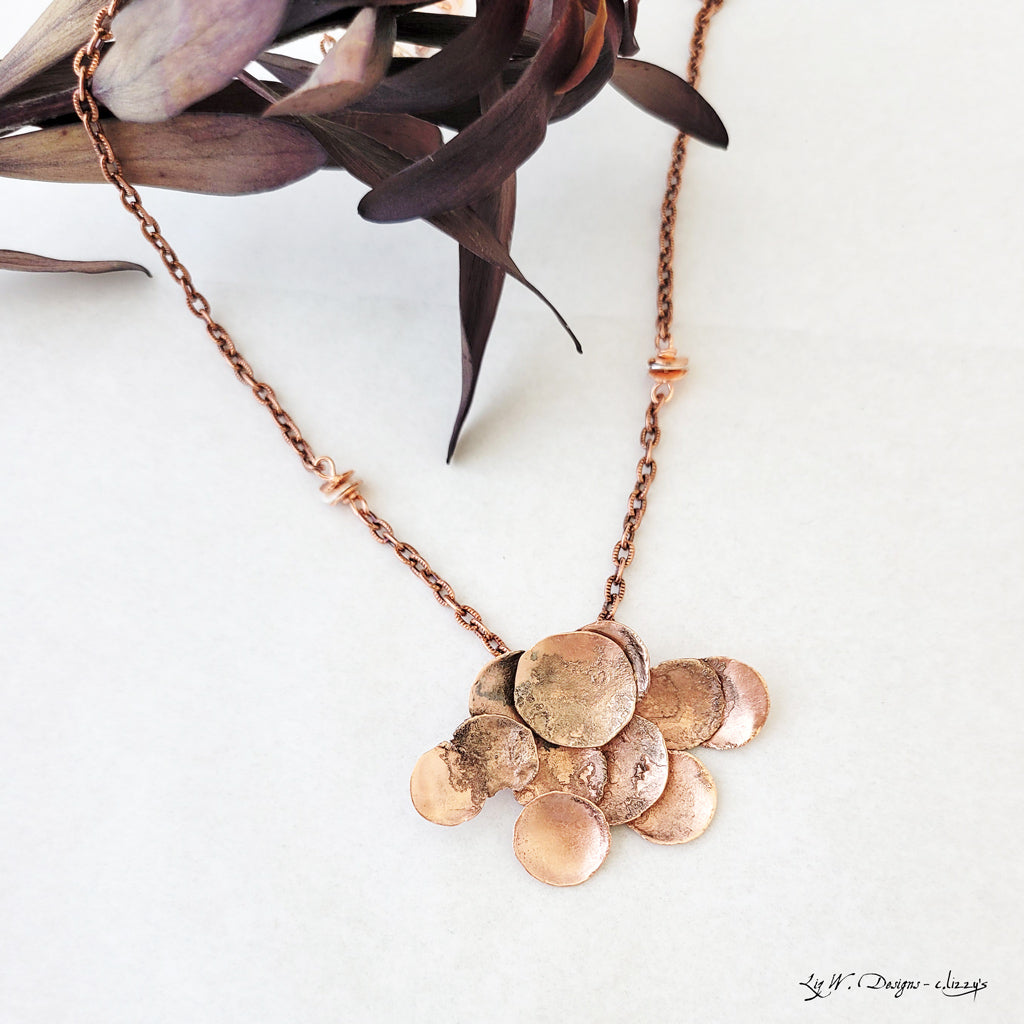 Solid Copper Necklace Chain Celtic Copper Fine Scroll Chain Necklace N –  Celtic Copper Shop