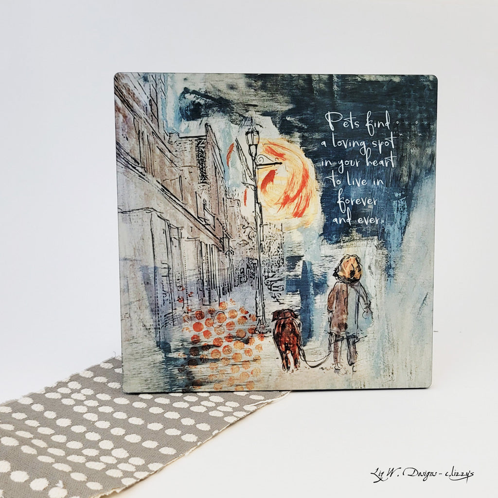 Pets Find a Loving Spot – Art Panel