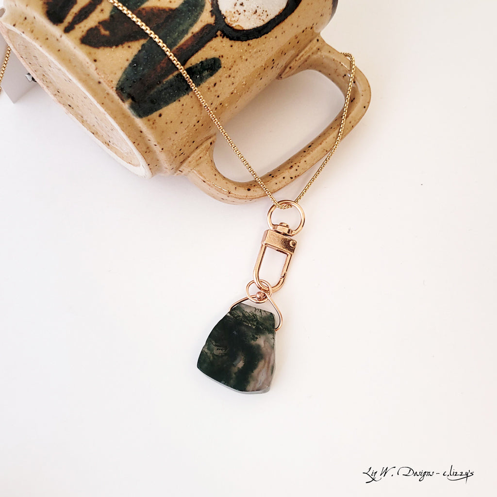 Lively Green Lucite - Handmade Necklace