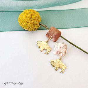 Bison on the Block - Earrings