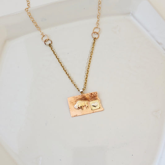 For the Love of the Bison - One of a Kind Necklace