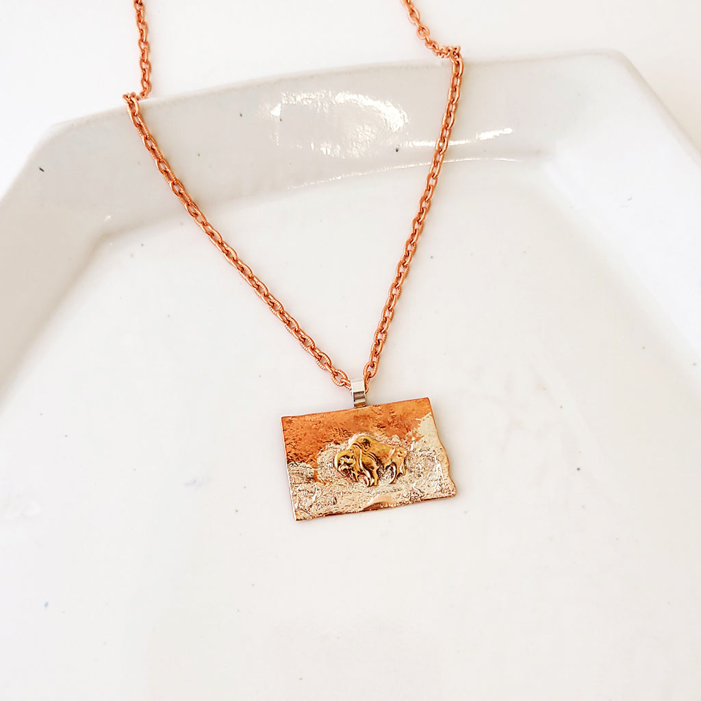For the Love of the Bison II - Handmade Necklace