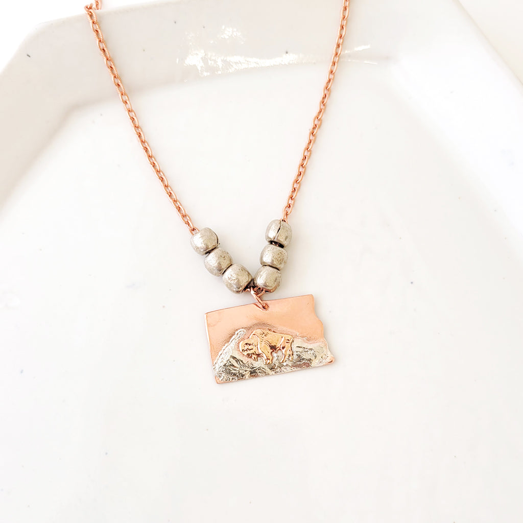 For the Love of the Bison III - Handmade Necklace