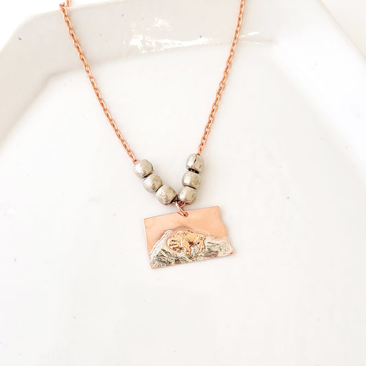 For the Love of the Bison III - Handmade Necklace