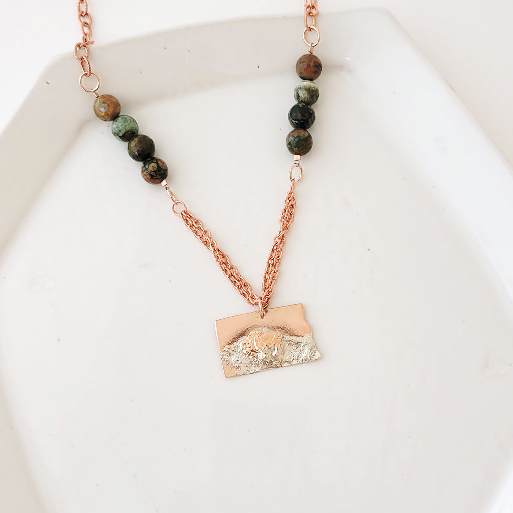 For the Love of the Bison IV - Handmade Necklace