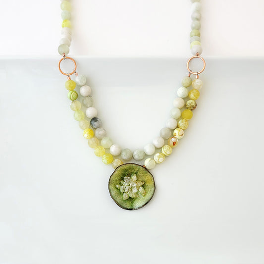 Fresh and Green - One of a Kind - Necklace