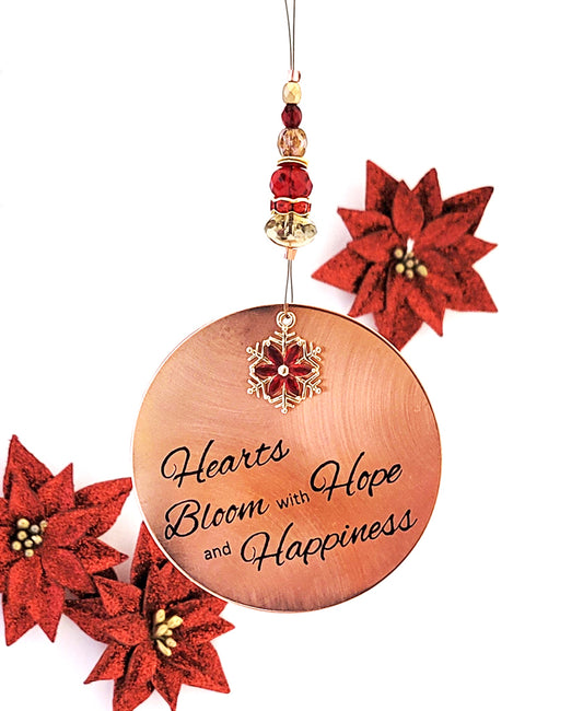 The 2024 Signature Ornament - Hearts Bloom with Hope and Happiness