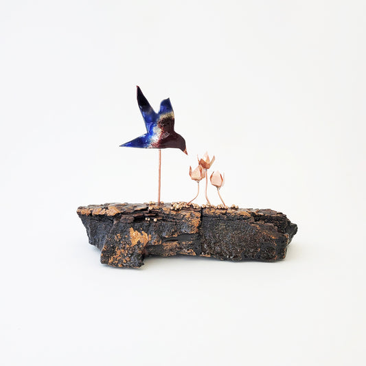 Humming Along II – Heritage Series Cottonwood and Copper Wall Art