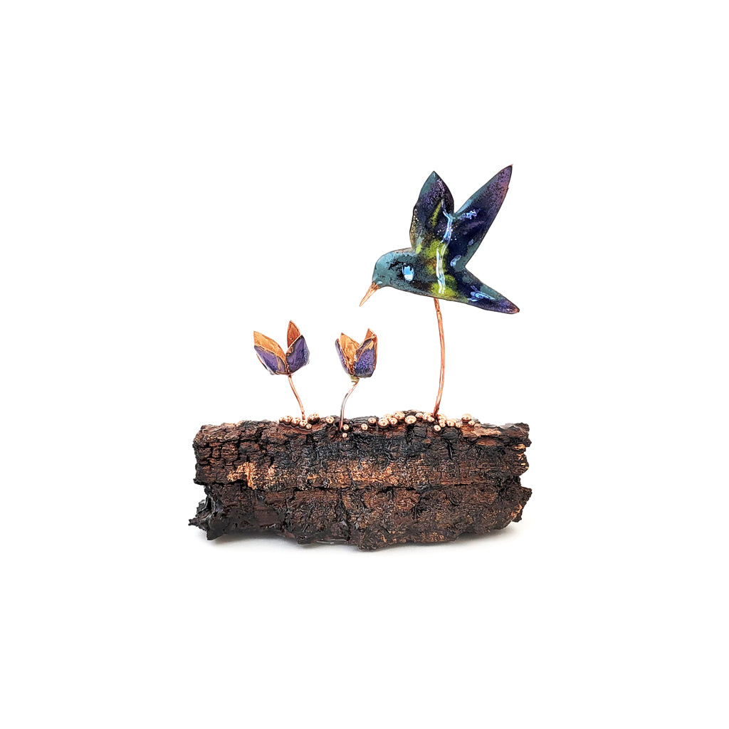 Humming Along III – Heritage Series Cottonwood and Copper Art