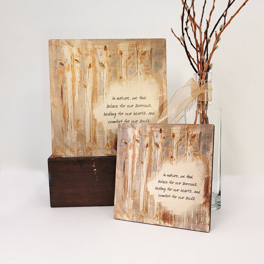 In Nature We Find Solace – Art Panel