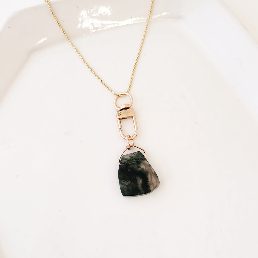 Lively Green Lucite - Handmade Necklace