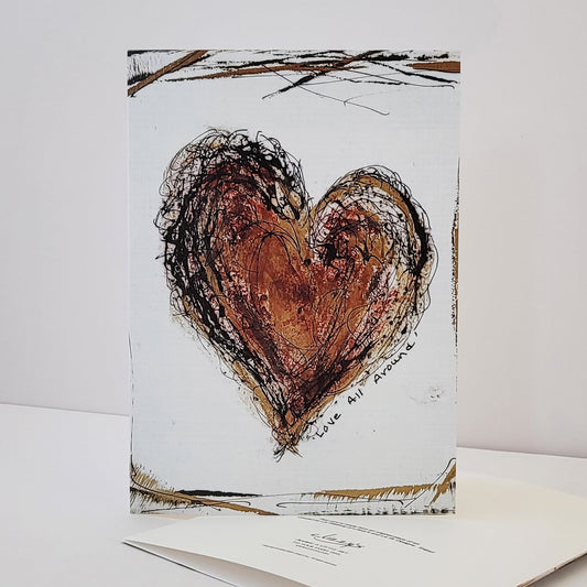 Love All Around - Artful Greeting Card