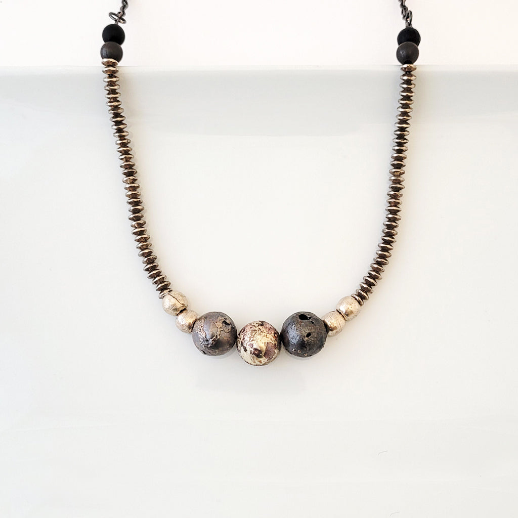 Metallic Marvel - One of a Kind - Necklace