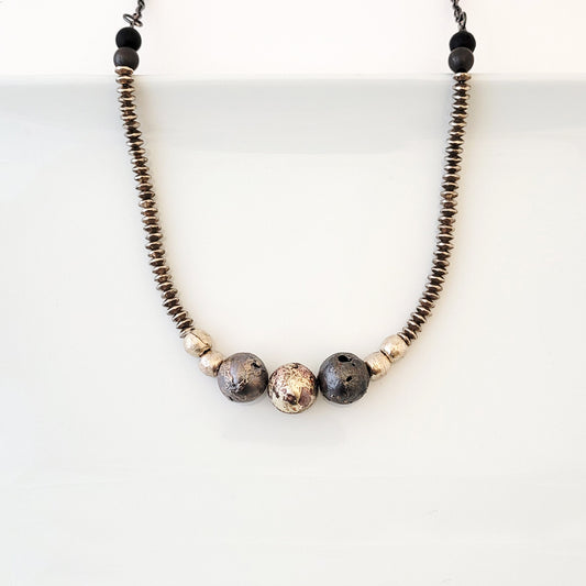 Metallic Marvel - One of a Kind - Necklace
