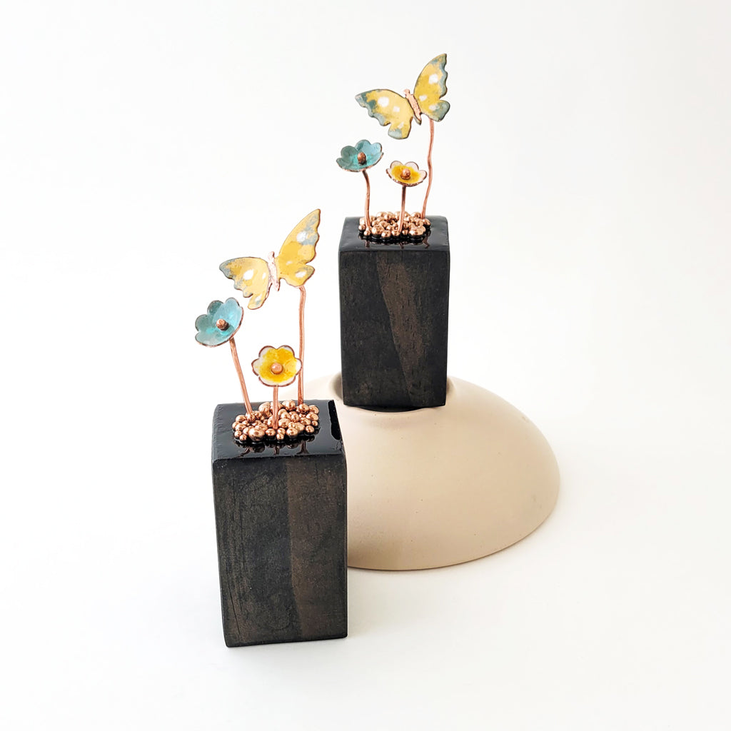 Mini Butterfly Dance - Wood Base