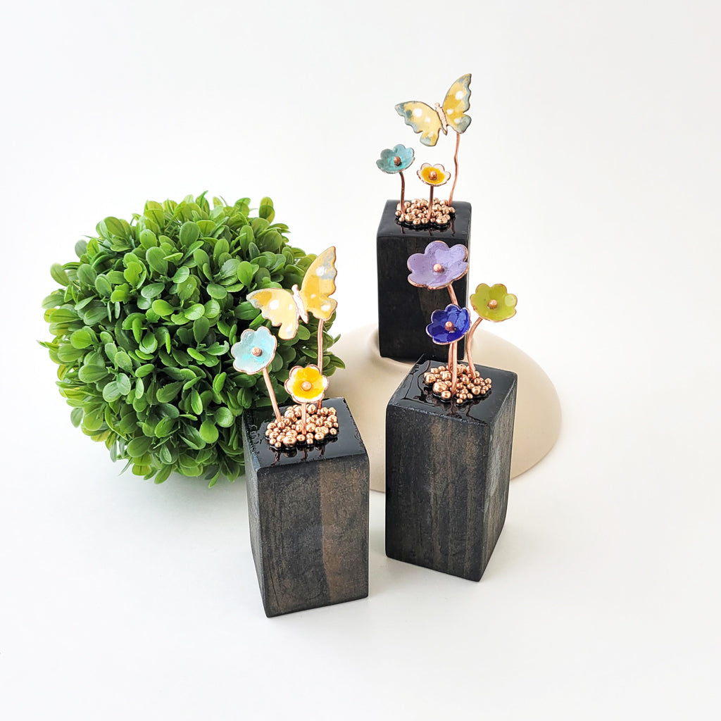 Mini Butterfly Dance - Wood Base