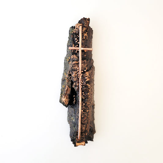 Old Rugged Cross IV – Heritage Series Cottonwood and Copper Wall Art