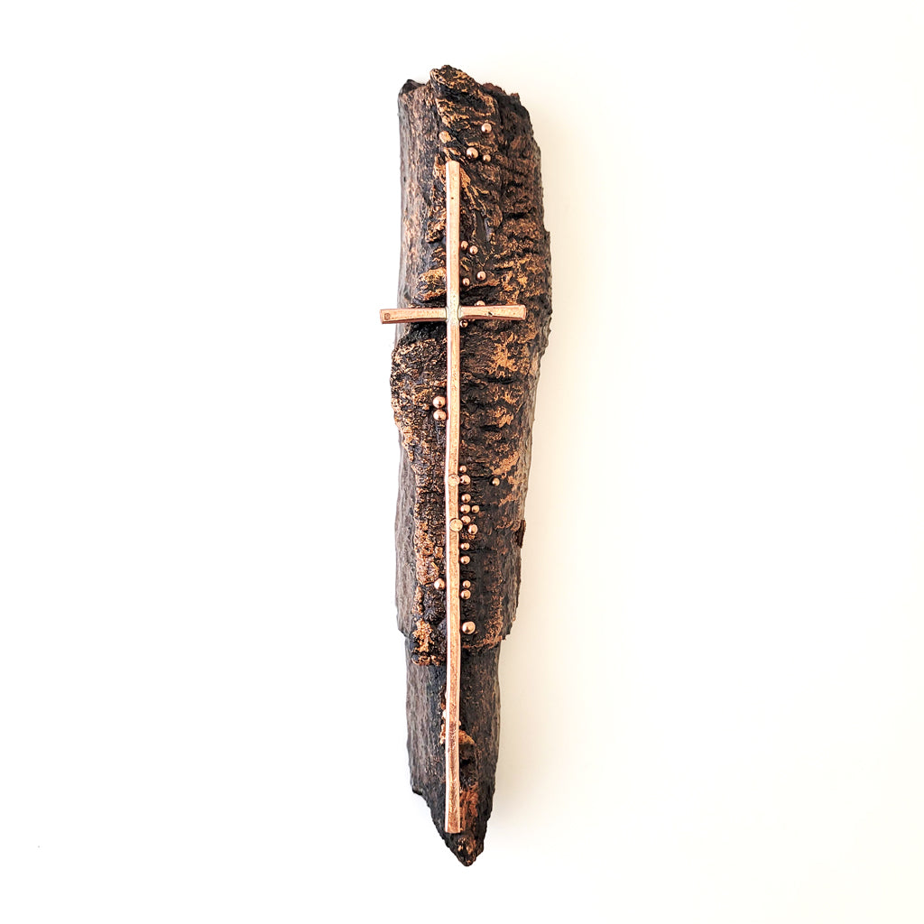 Old Rugged Cross V – Heritage Series Cottonwood and Copper Wall Art