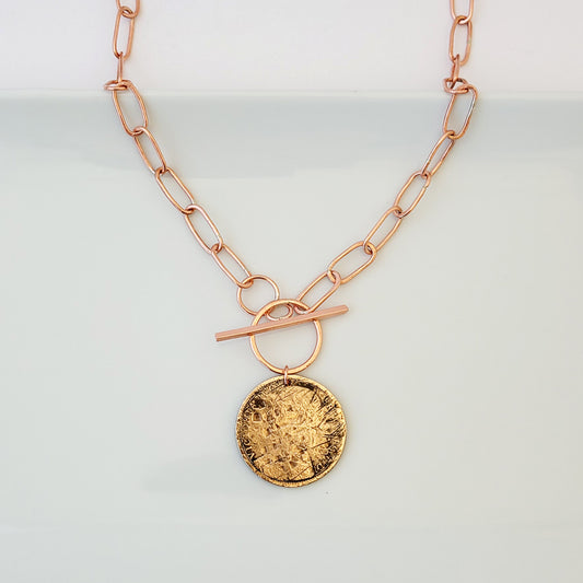Paperclip Coin - Necklace
