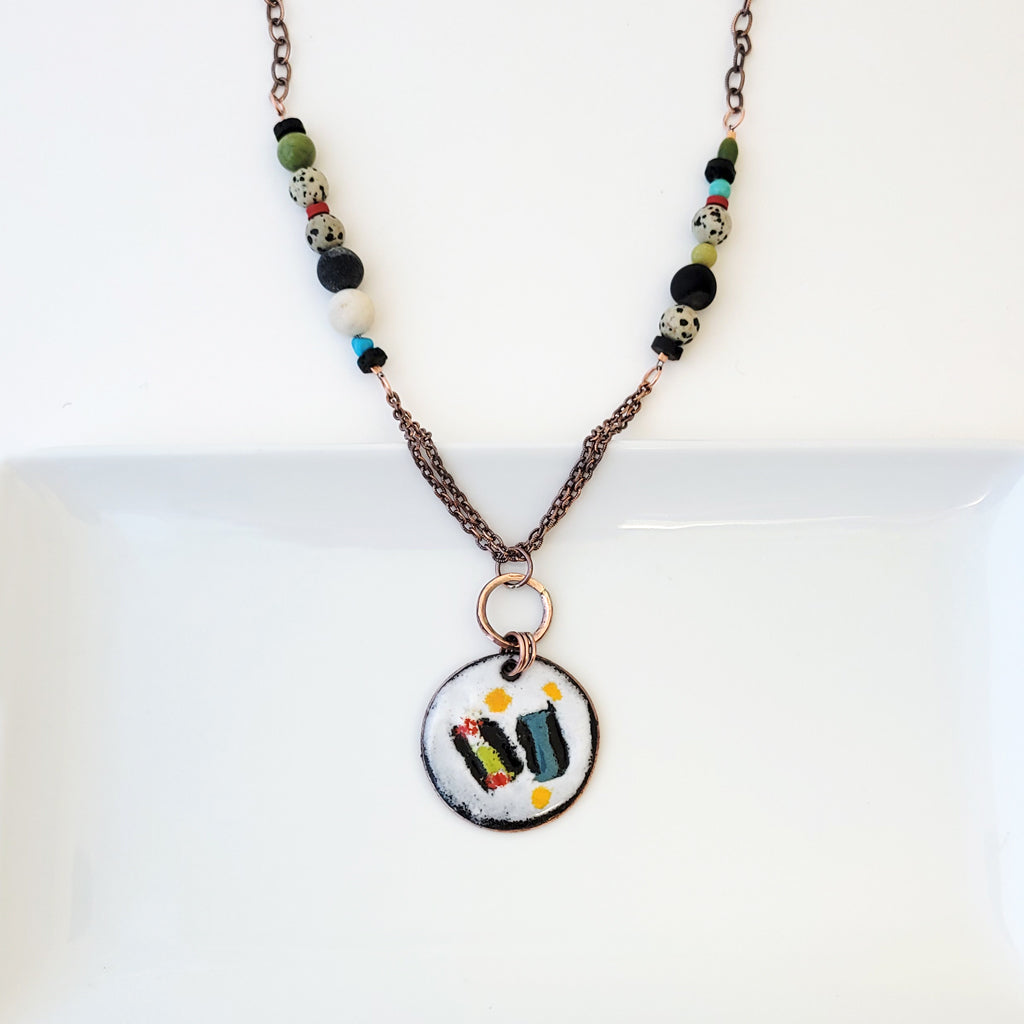 Patchwork - One of a Kind - Long Necklace