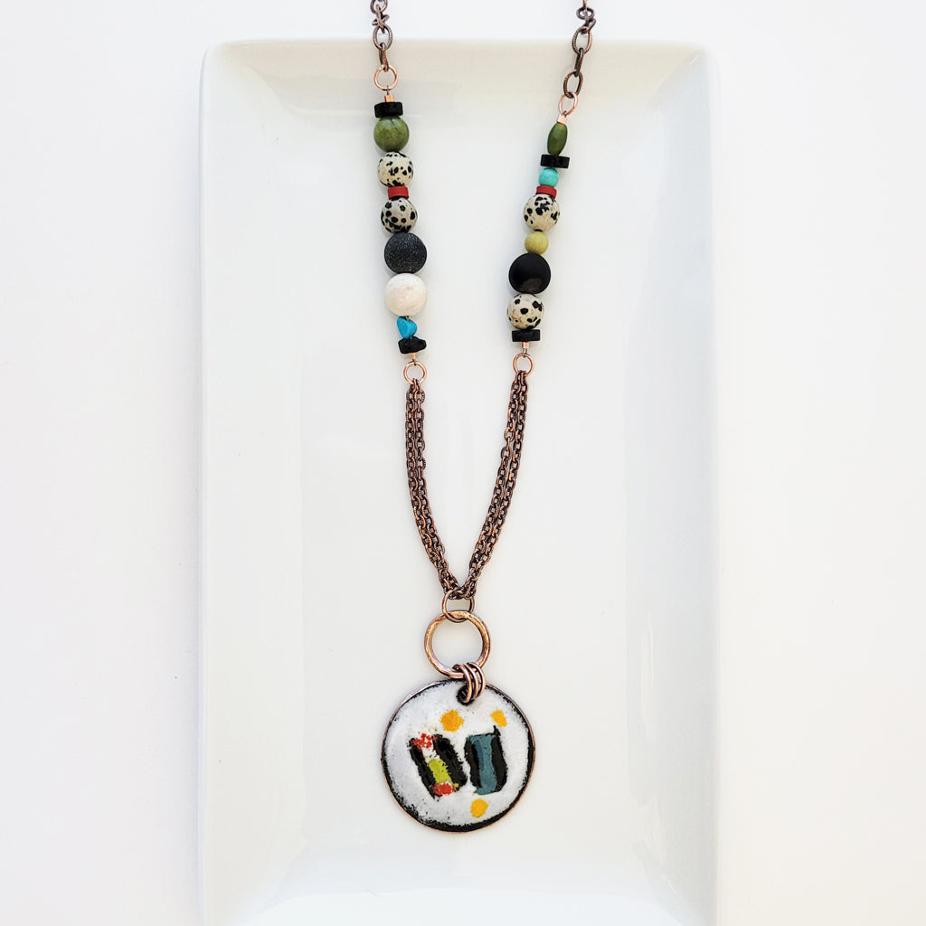 Patchwork - One of a Kind - Long Necklace