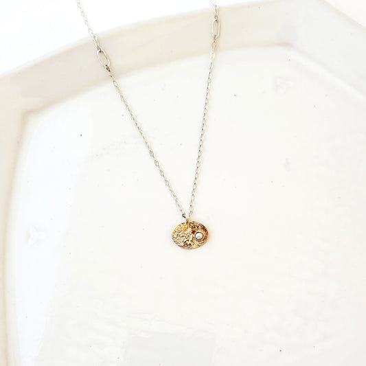 Pearl in the Sand - Handmade Necklace