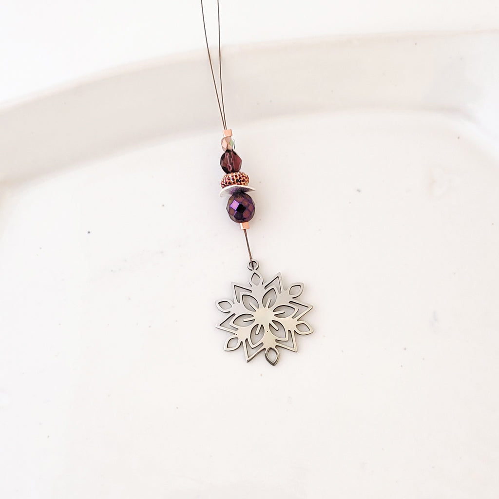 Scandinavian Snowflake - Mini Ornament