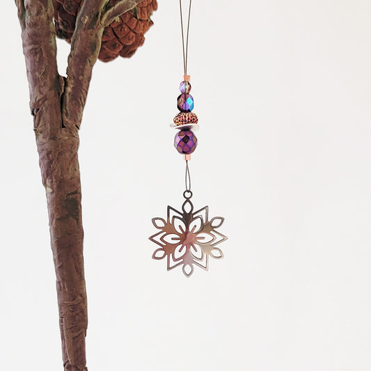 Scandinavian Snowflake - Mini Ornament