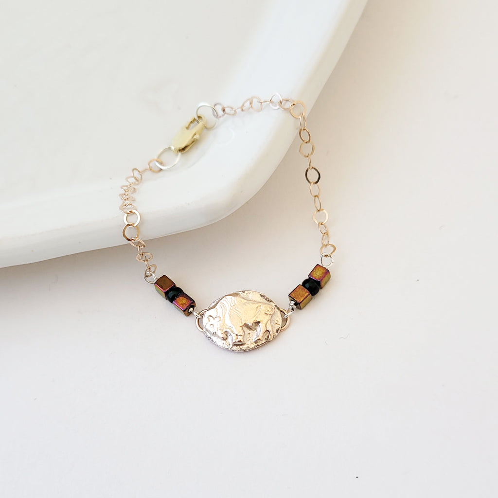 Spirit of the Prairie - Copper and Bronze Bracelet