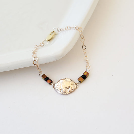 Spirit of the Prairie - Copper and Bronze Bracelet