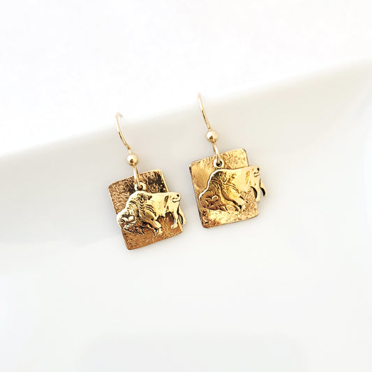 The Bison Square I - Earrings