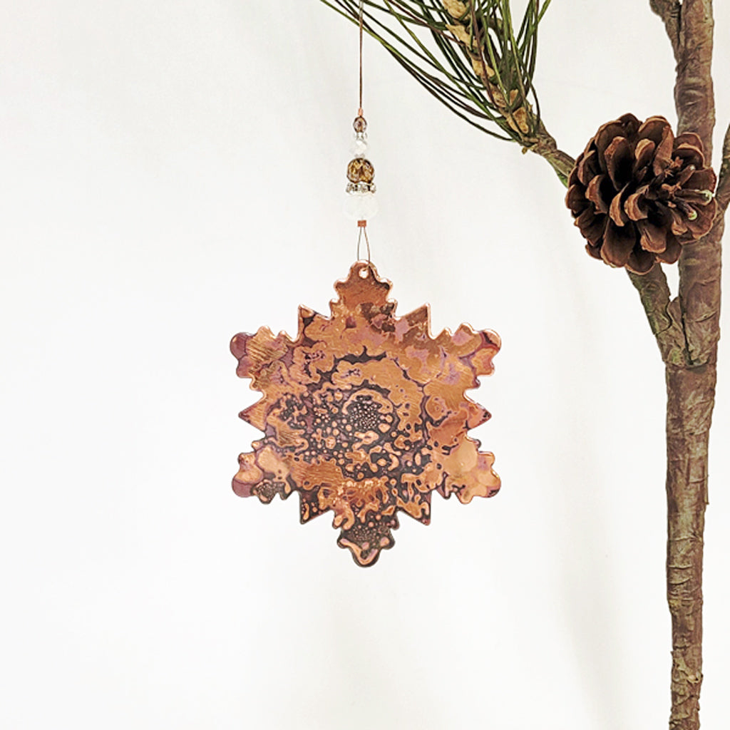 Whisper of Winter - Copper Holiday Ornament