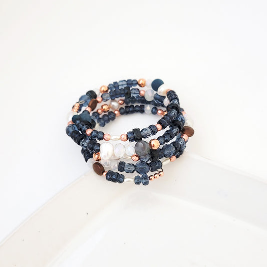 Wrap Arounds in Blues - Bracelet