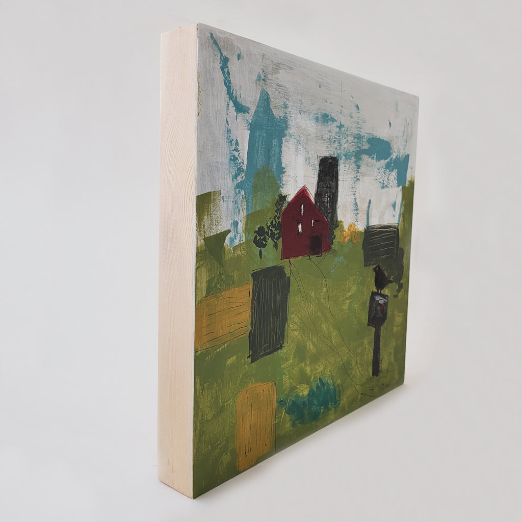 You've Got Mail – Mixed Media Wall Art | Wood Panel Base