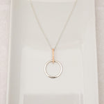 Contempo in Sterling Silver Drop - Necklace