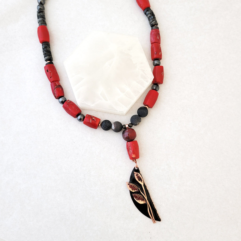 Twilight Coral - One of a Kind - Necklace