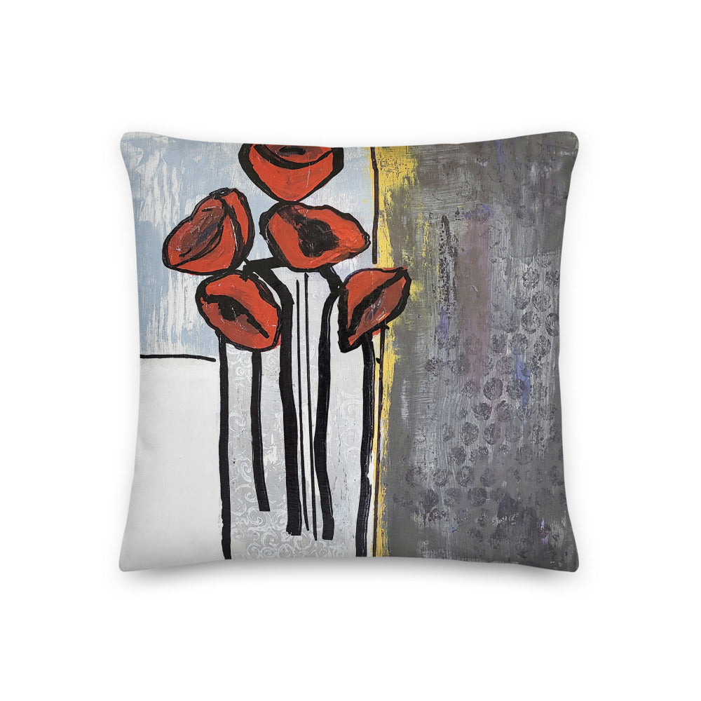 Pops of Red III - Pillow